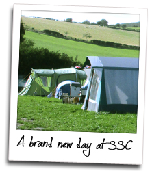 Beautiful sunny day at our Dorset Naturist Campsite!